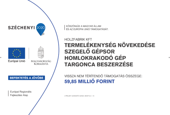 Termelékenység növekedése szegelő gépsor homlokrakodó gép targonca beszerzése